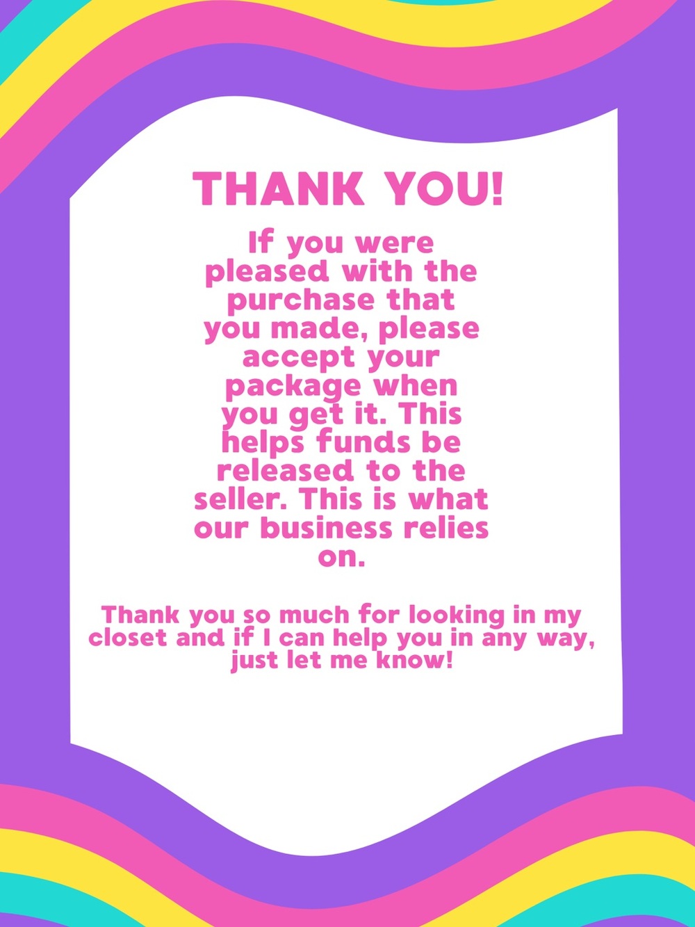 Bright Purple 'Thank You' Graphic Print - Women Other